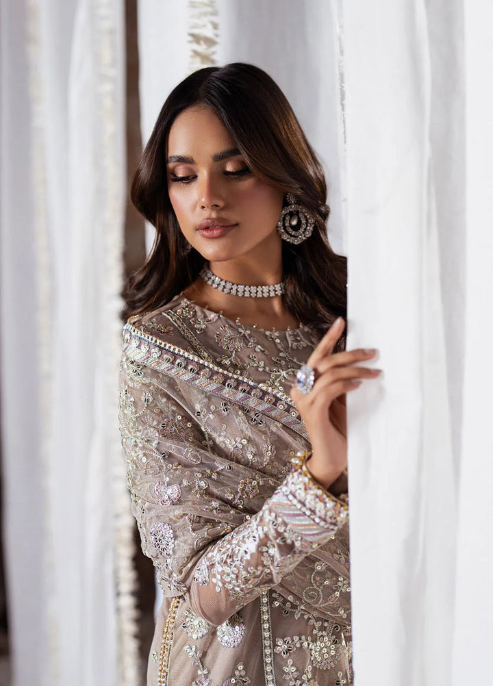 Shehnai by Zarif Embroidered Net Suit Unstitched 3 Piece ZR25UF ZS-06 Dooriya - Formals Collection