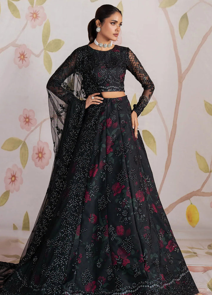 Shehnai by Zarif Embroidered Net Suit Unstitched 3 Piece ZR25UF ZS-09 Haneen - Formals Collection