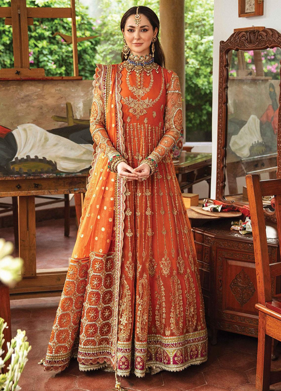 Shehnai by Afrozeh Embroidered Net Suits Unstitched 2 Piece AF21SW 01 AASTISHRAH - Luxury Formals Collection
