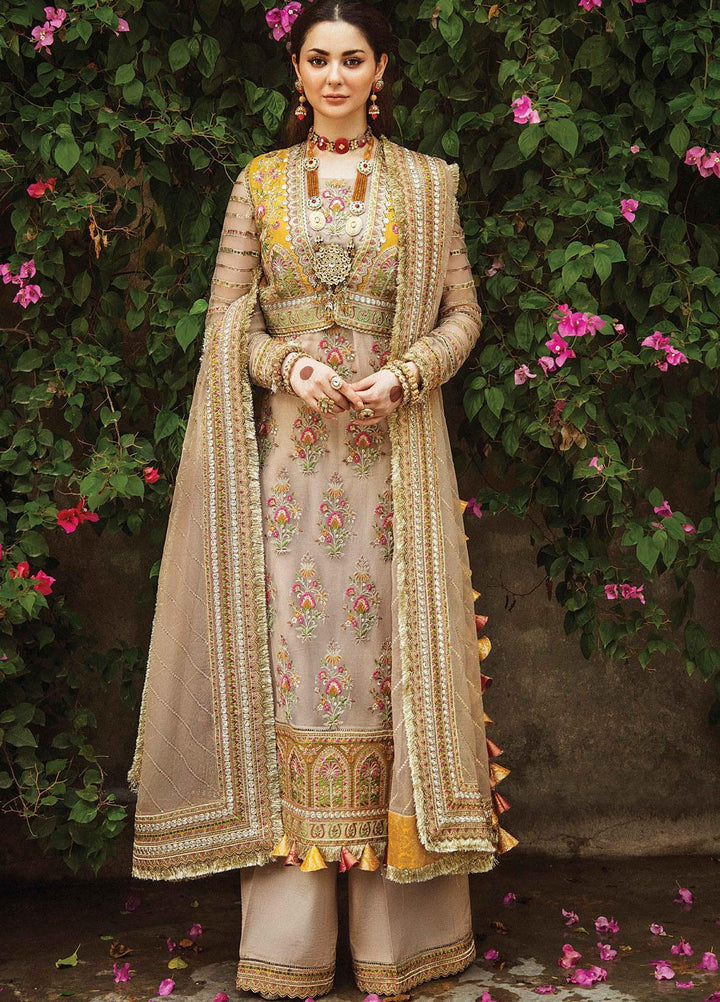 Shehnai by Afrozeh Embroidered Net Suits Unstitched 3 Piece AF21SW 02 CHAMBELI - Luxury Formals Collection