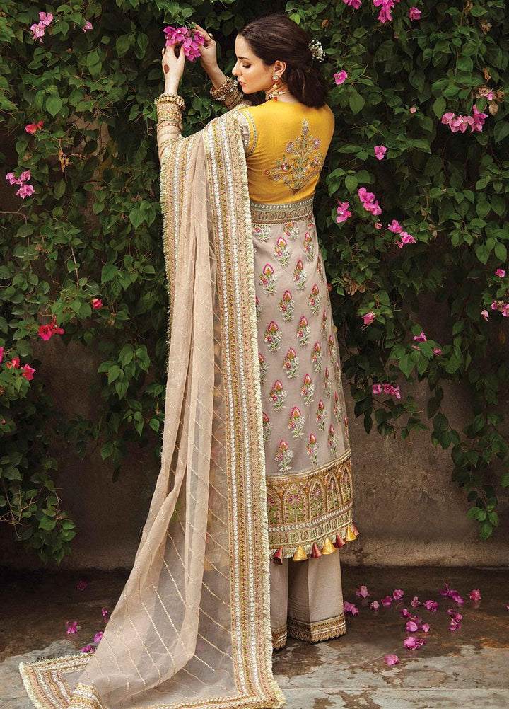 Shehnai by Afrozeh Embroidered Net Suits Unstitched 3 Piece AF21SW 02 CHAMBELI - Luxury Formals Collection