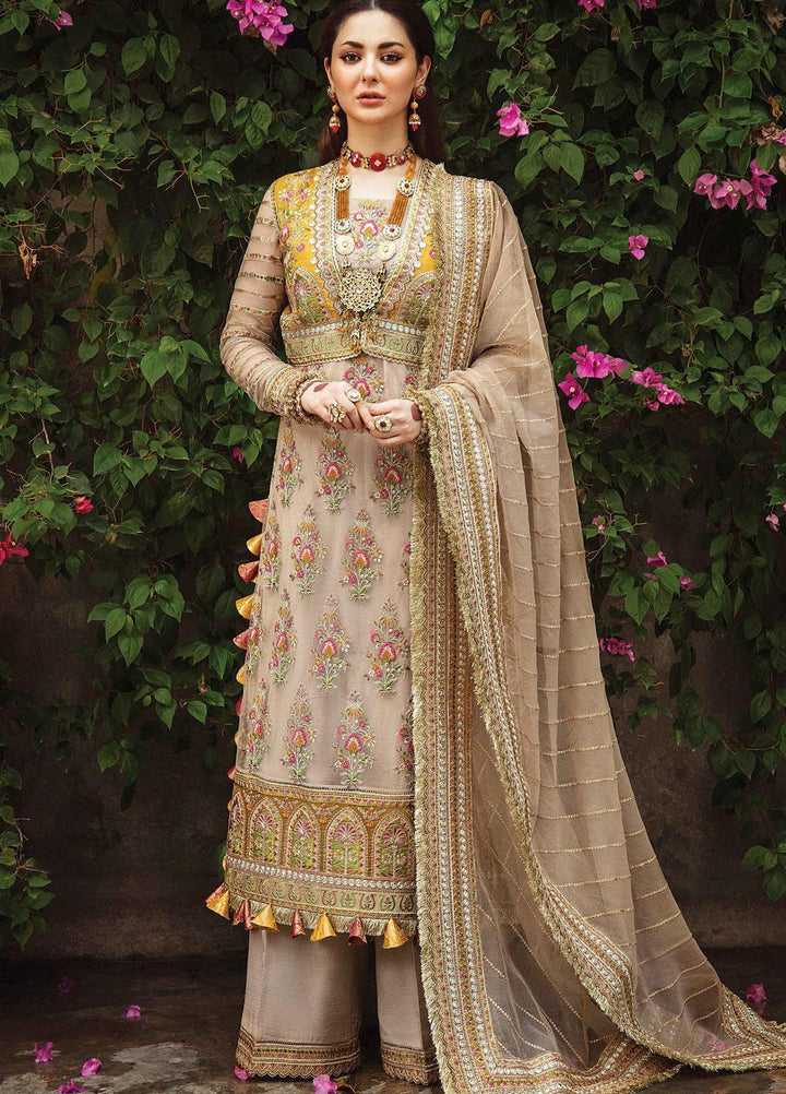 Shehnai by Afrozeh Embroidered Net Suits Unstitched 3 Piece AF21SW 02 CHAMBELI - Luxury Formals Collection