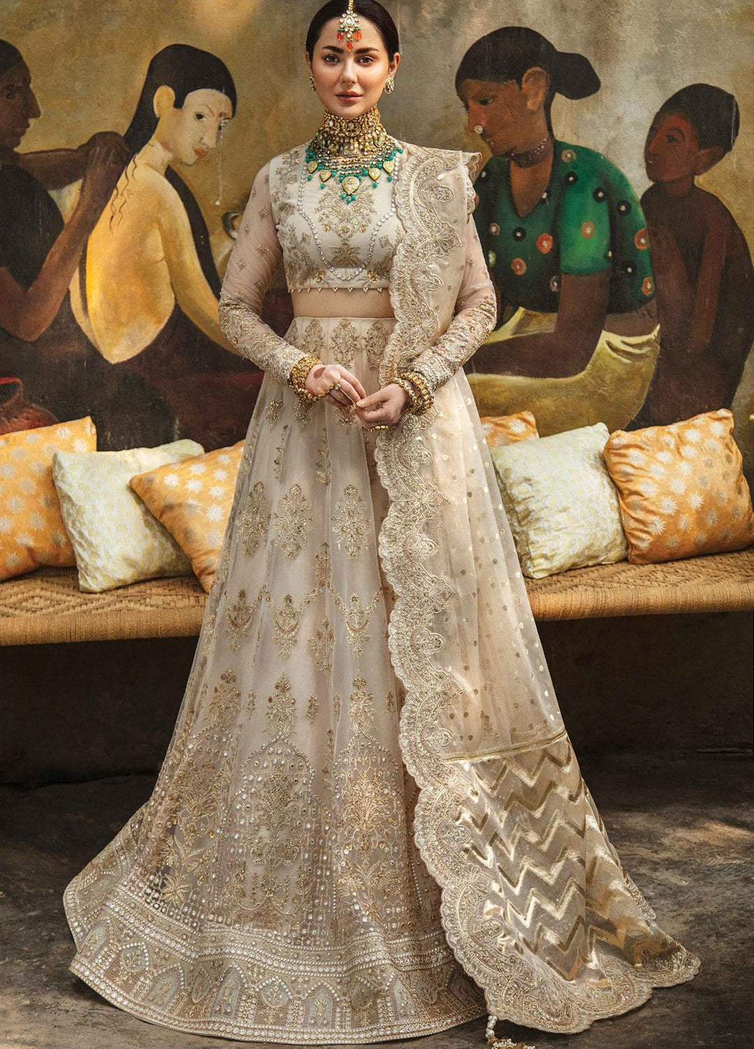 Shehnai by Afrozeh Embroidered Net Suits Unstitched 2 Piece AF21SW 04 SHARAR - Luxury Formals Collection