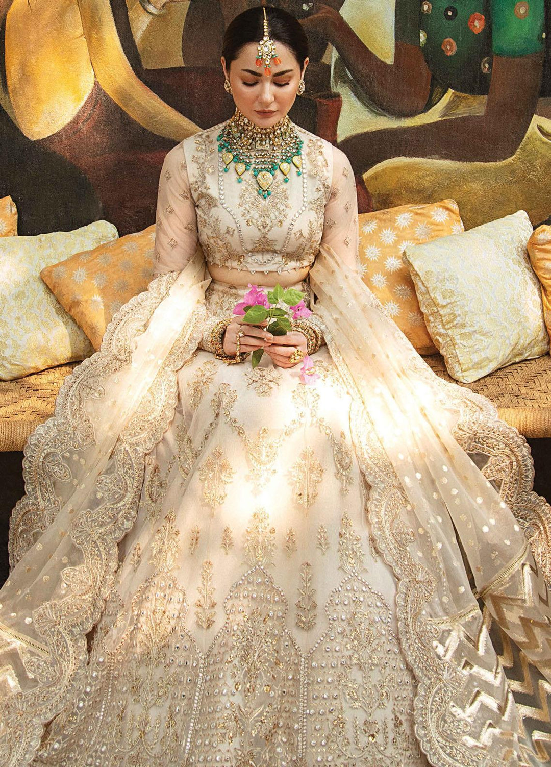 Shehnai by Afrozeh Embroidered Net Suits Unstitched 2 Piece AF21SW 04 SHARAR - Luxury Formals Collection