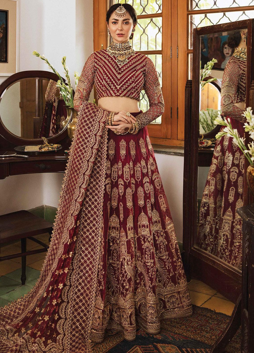 Shehnai by Afrozeh Embroidered Net Suits Unstitched 2 Piece AF21SW 05 KHASTEHGEHRI - Luxury Formals Collection