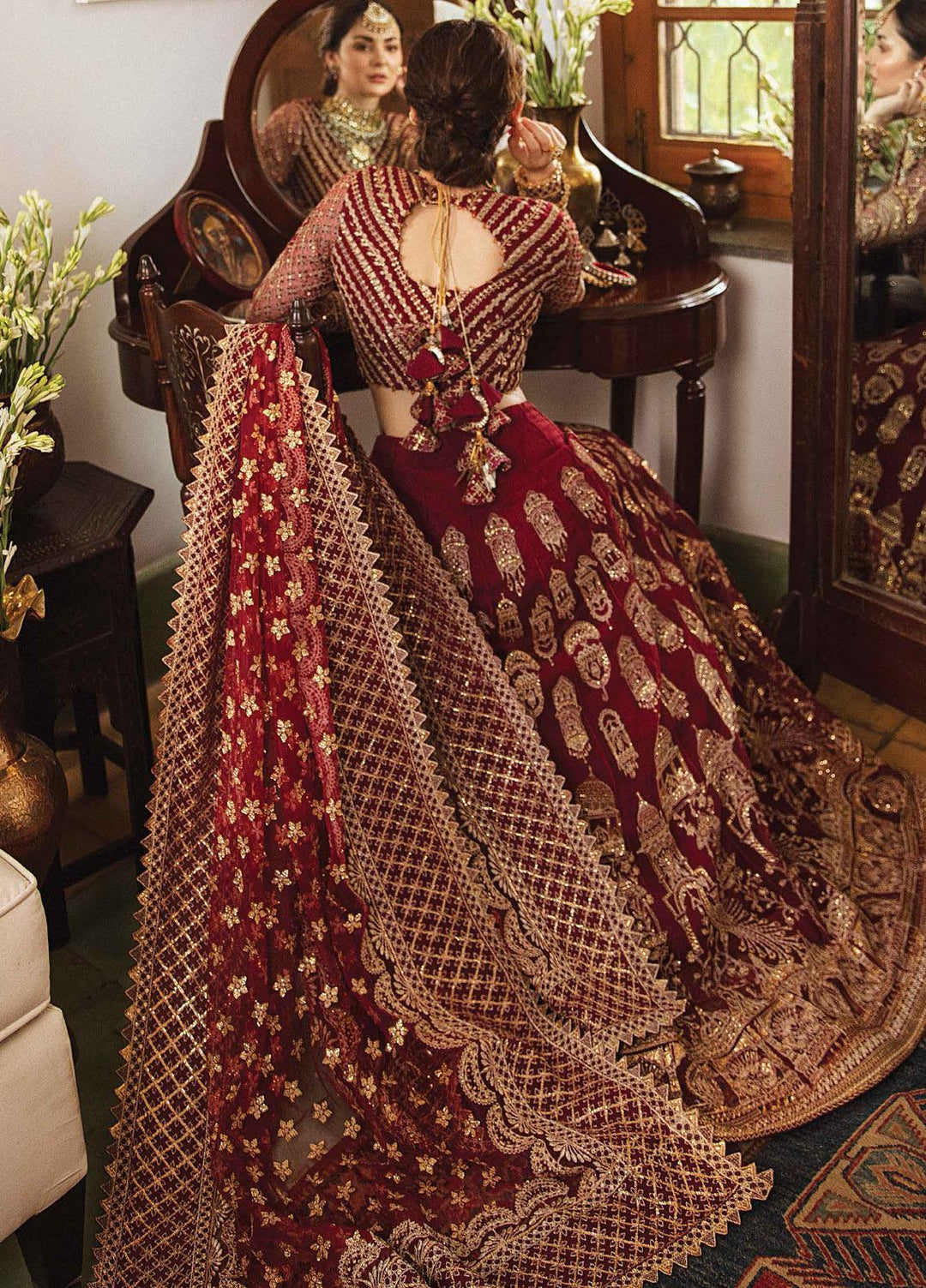 Shehnai by Afrozeh Embroidered Net Suits Unstitched 2 Piece AF21SW 05 KHASTEHGEHRI - Luxury Formals Collection