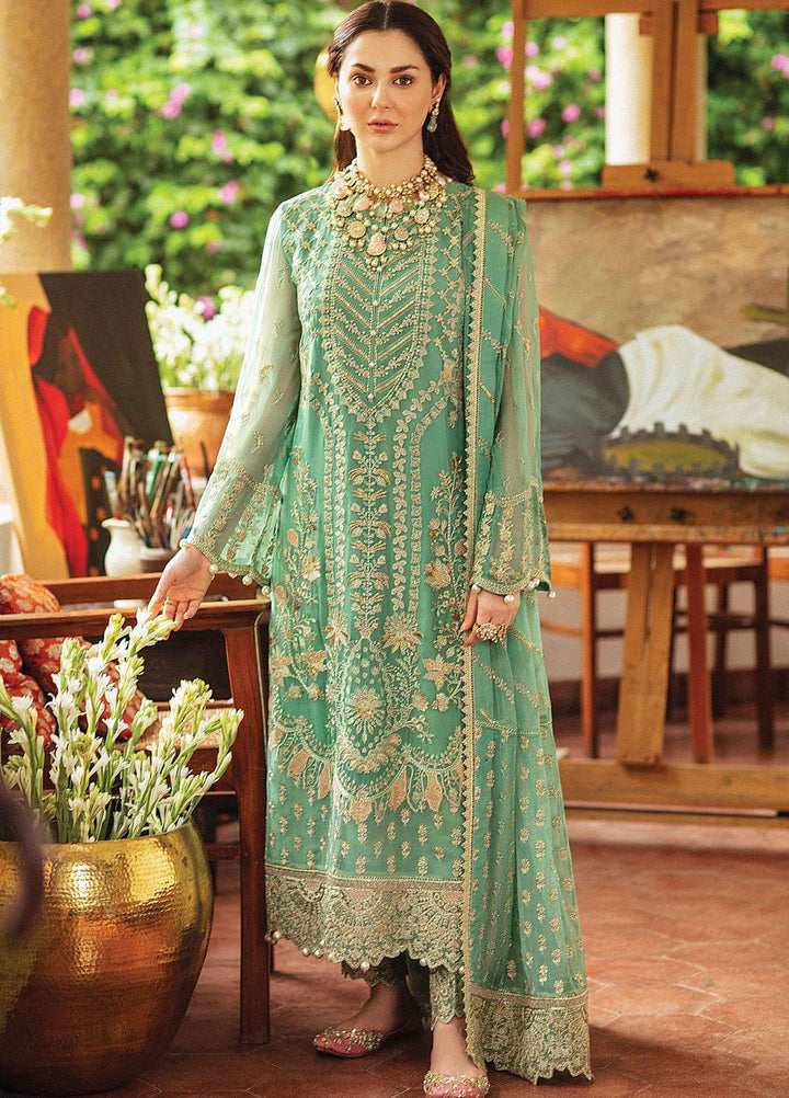 Shehnai by Afrozeh Embroidered Chiffon Suits Unstitched 3 Piece AF21SW 07 JOHARTAAL - Luxury Formals Collection