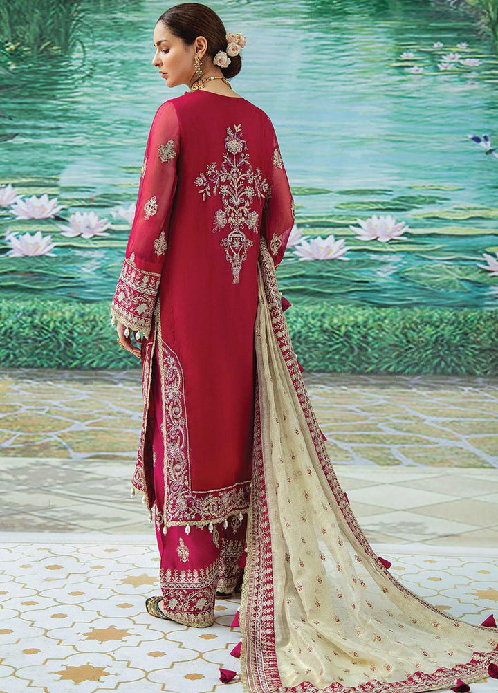 Shehnai by Afrozeh Embroidered Chiffon Suits Unstitched 3 Piece AF21SW 09 NELOFERI - Luxury Formals Collection