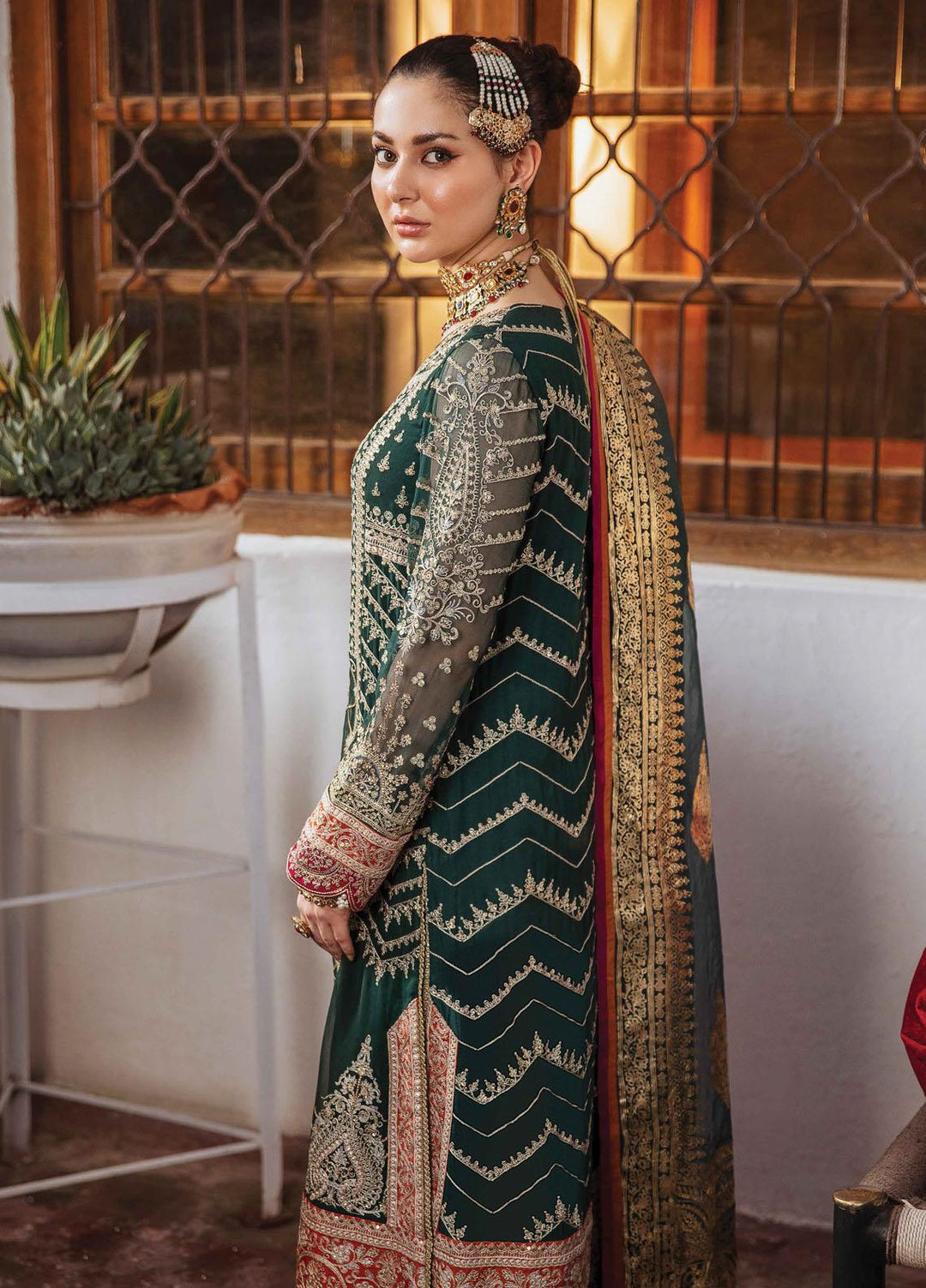 Shehnai by Afrozeh Embroidered Chiffon Suits Unstitched 3 Piece AF21SW 10 RAATKUMARI - Luxury Formals Collection