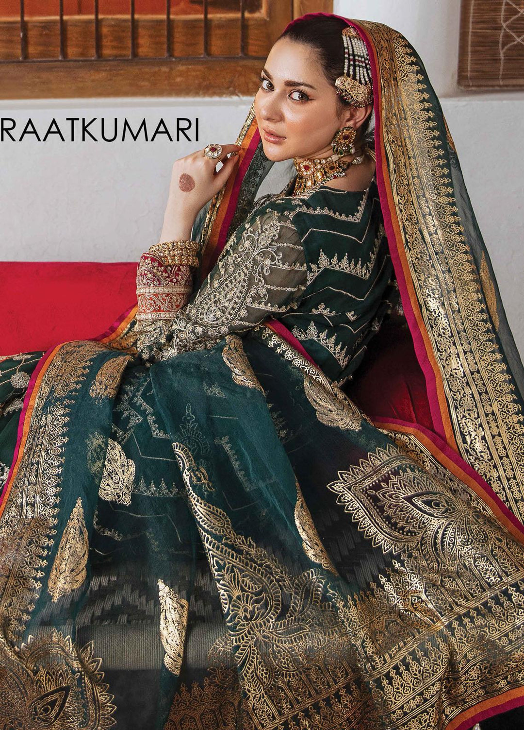 Shehnai by Afrozeh Embroidered Chiffon Suits Unstitched 3 Piece AF21SW 10 RAATKUMARI - Luxury Formals Collection