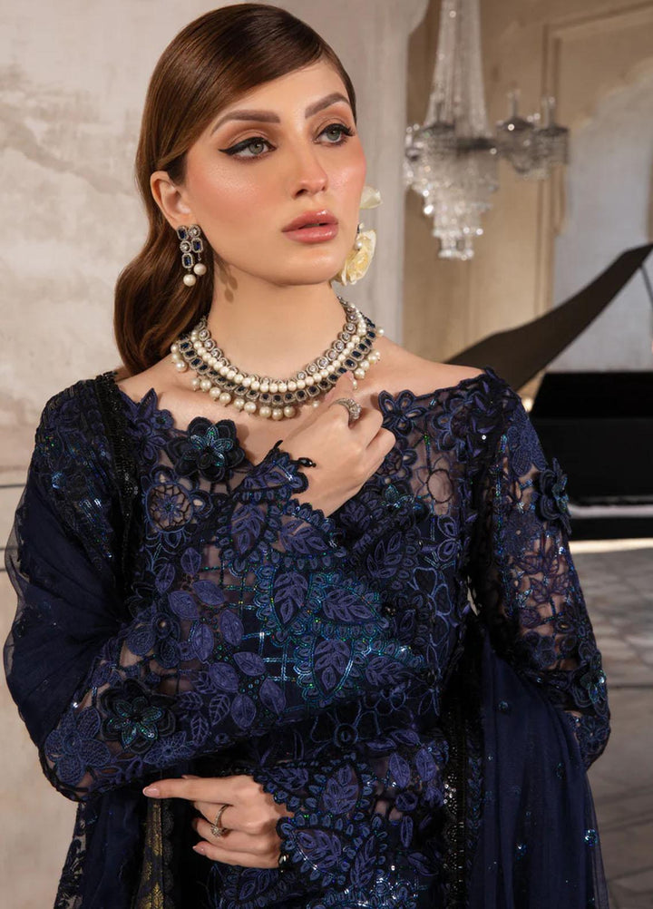 Shehnaiya By Rang Rasiya Embroidered Net Suits Unstitched 4 Piece RR23SH D-02 Malika - Wedding Collection