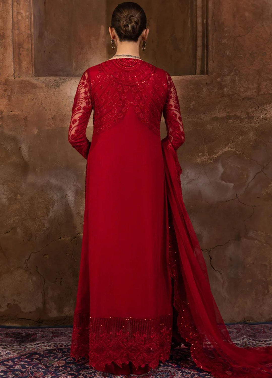 Shehnaiya By Rang Rasiya Embroidered Net Suits Unstitched 4 Piece RR23SH D-08 Shahnoor - Wedding Collection