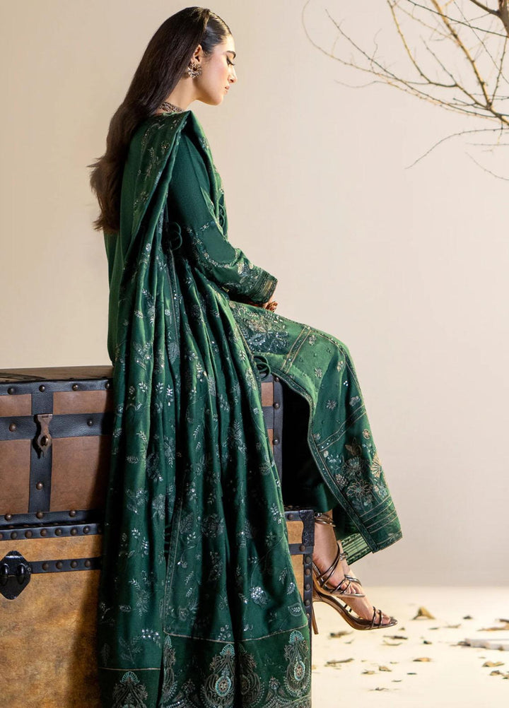 Shehr Bano By Maryum N Maria Embroidered Leather Peach Suits Unstitched 3 Piece MNM23SB MW23563 Jheel - Winter Collection