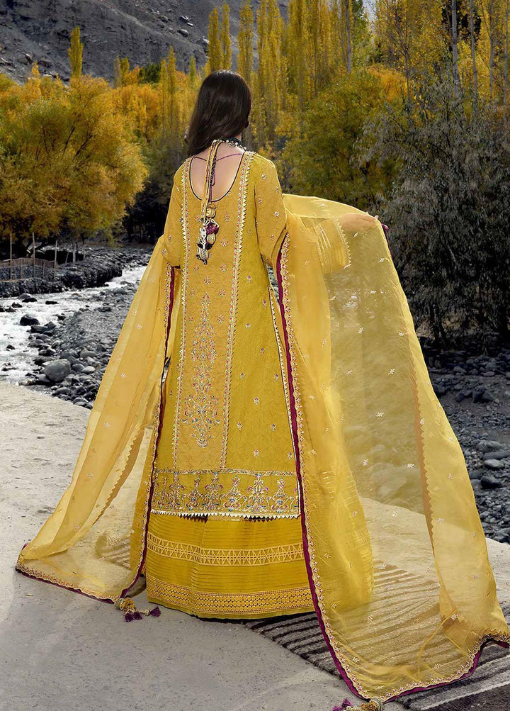 Shehr-e-Yaar By Asim Jofa Embroidered Jacquard Suits Unstitched 3 Piece AJ22SY AJSL 03 - Luxury Collection