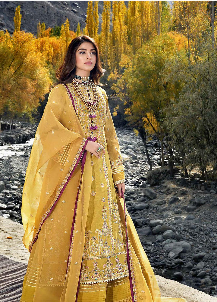 Shehr-e-Yaar By Asim Jofa Embroidered Jacquard Suits Unstitched 3 Piece AJ22SY AJSL 03 - Luxury Collection