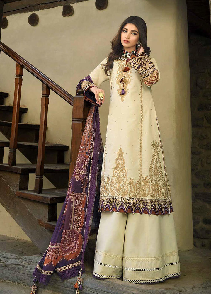 Shehr-e-Yaar By Asim Jofa Embroidered Jacquard Suits Unstitched 3 Piece AJ22SY AJSL 06 - Luxury Collection