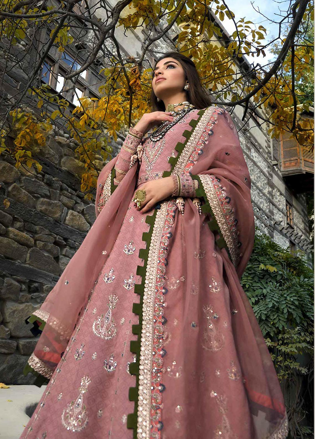 Shehr-e-Yaar By Asim Jofa Embroidered Jacquard Suits Unstitched 3 Piece AJ22SY AJSL 09 - Luxury Collection