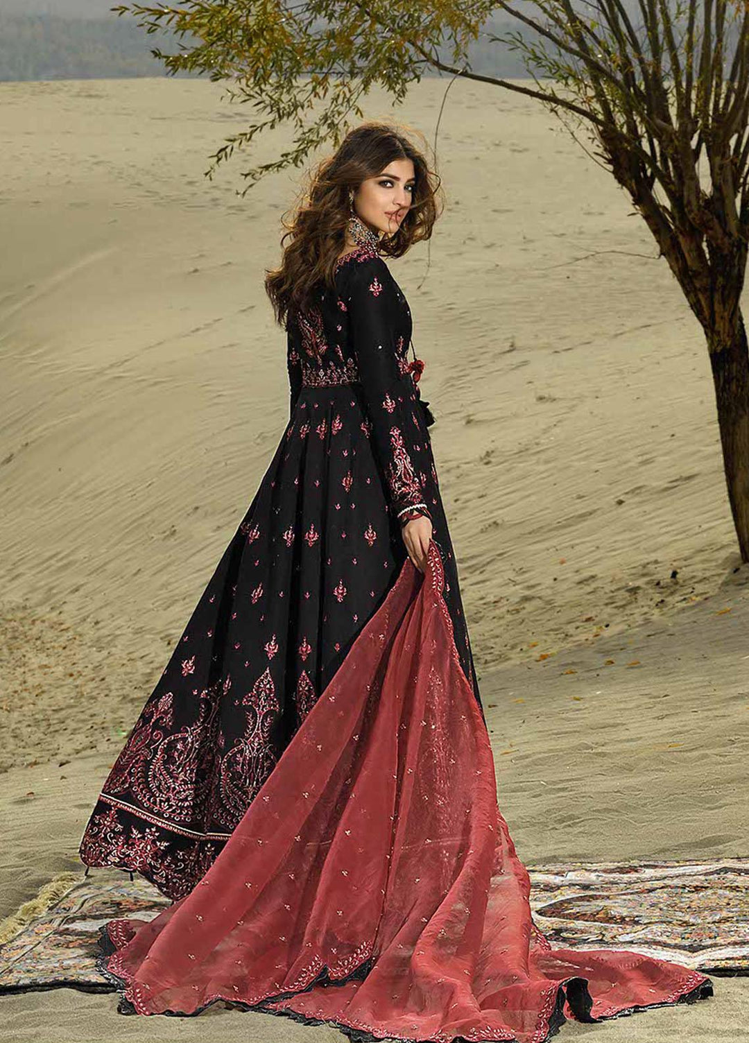 Shehr-e-Yaar By Asim Jofa Embroidered Lawn Suits Unstitched 3 Piece AJ22SY AJSL 14 - Luxury Collection