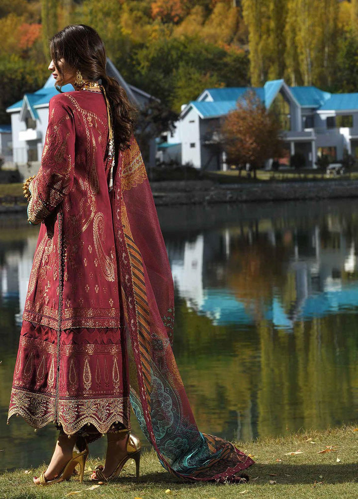 Shehr-e-Yaar By Asim Jofa Embroidered Organza Suits Unstitched 3 Piece AJ22SY AJSL 15 - Luxury Collection