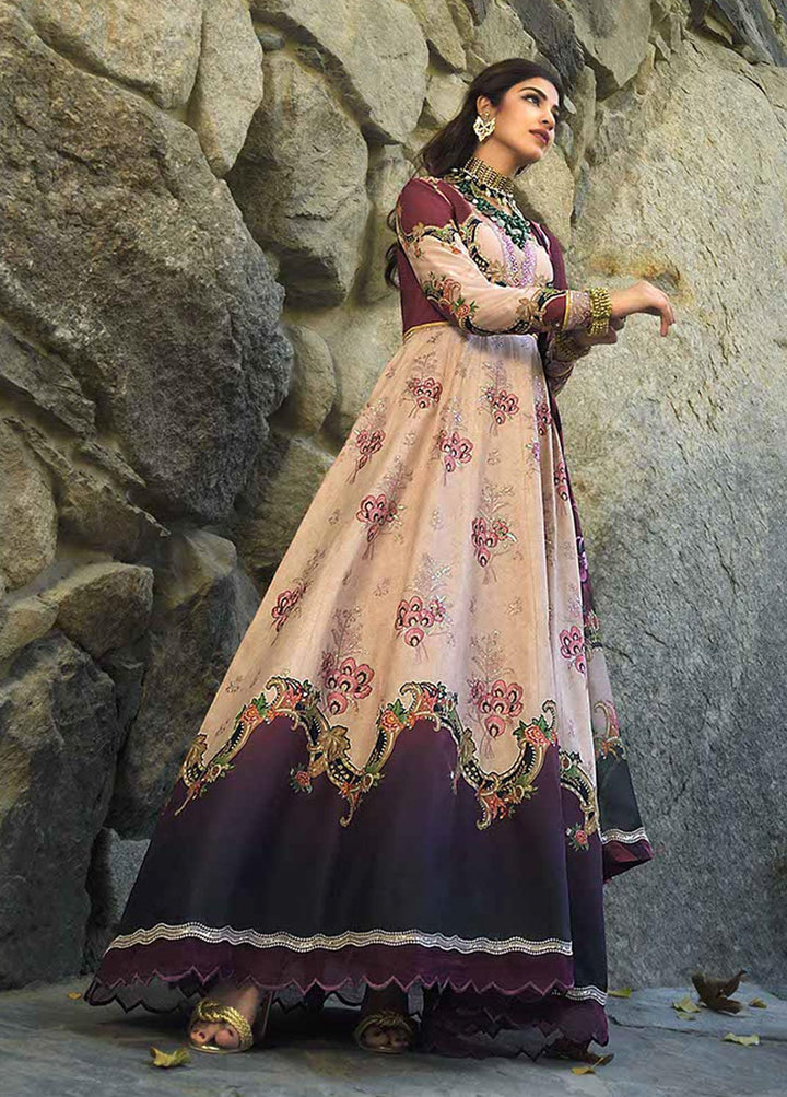 Shehr-e-Yaar By Asim Jofa Embroidered Lawn Suits Unstitched 3 Piece AJ22SY AJSL 17 - Luxury Collection