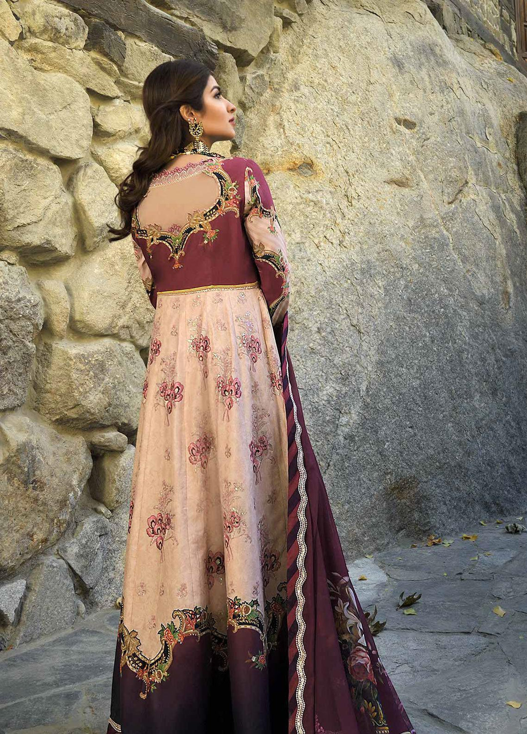 Shehr-e-Yaar By Asim Jofa Embroidered Lawn Suits Unstitched 3 Piece AJ22SY AJSL 17 - Luxury Collection