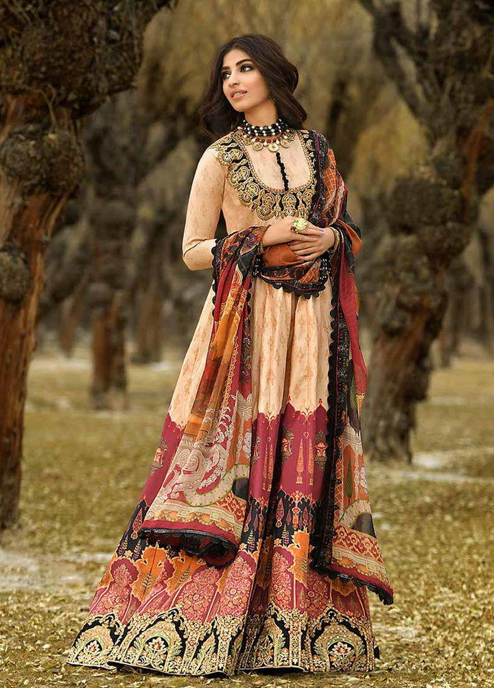 Shehr-e-Yaar By Asim Jofa Embroidered Lawn Suits Unstitched 3 Piece AJ22SY AJSL 20 - Luxury Collection