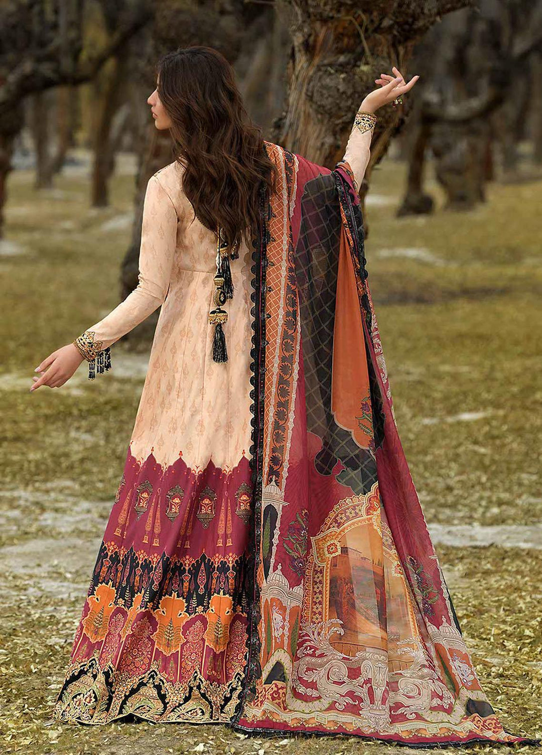 Shehr-e-Yaar By Asim Jofa Embroidered Lawn Suits Unstitched 3 Piece AJ22SY AJSL 20 - Luxury Collection