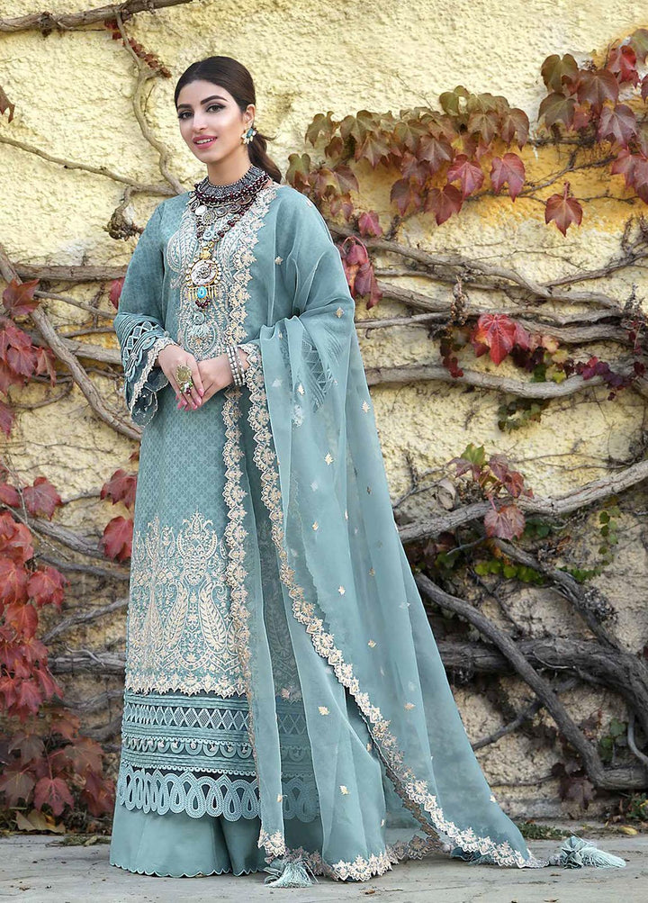Shehr-e-Yaar By Asim Jofa Embroidered Jacquard Suits Unstitched 3 Piece AJ22SY AJSL 21 - Luxury Collection