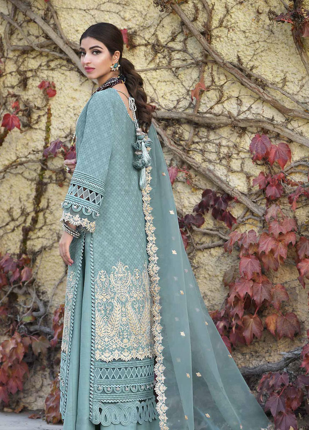 Shehr-e-Yaar By Asim Jofa Embroidered Jacquard Suits Unstitched 3 Piece AJ22SY AJSL 21 - Luxury Collection