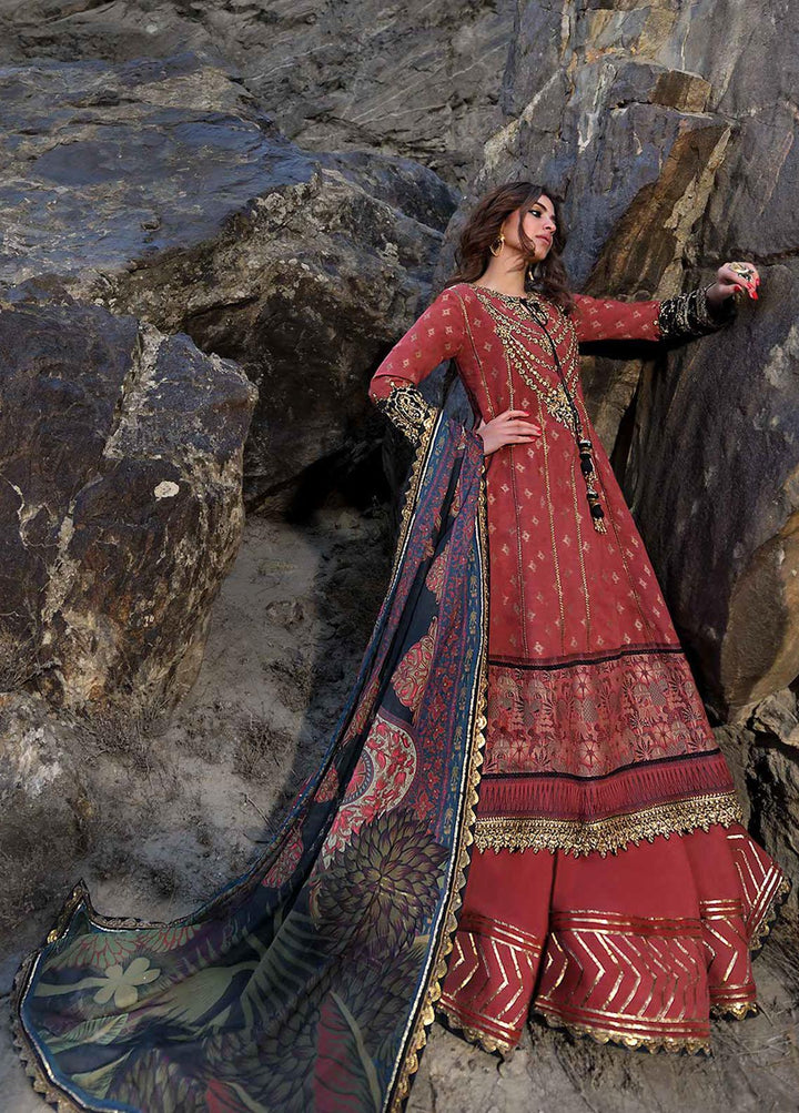 Shehr-e-Yaar By Asim Jofa Embroidered Jacquard Suits Unstitched 3 Piece AJ22SY AJSL 23 - Luxury Collection