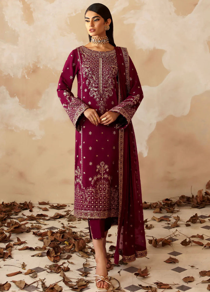 Shehrnaaz By Gulaal Embroidered Silk Suit Unstitched 3 Piece GL24SR GL-SD-24-01 Ramail - Formal Collection