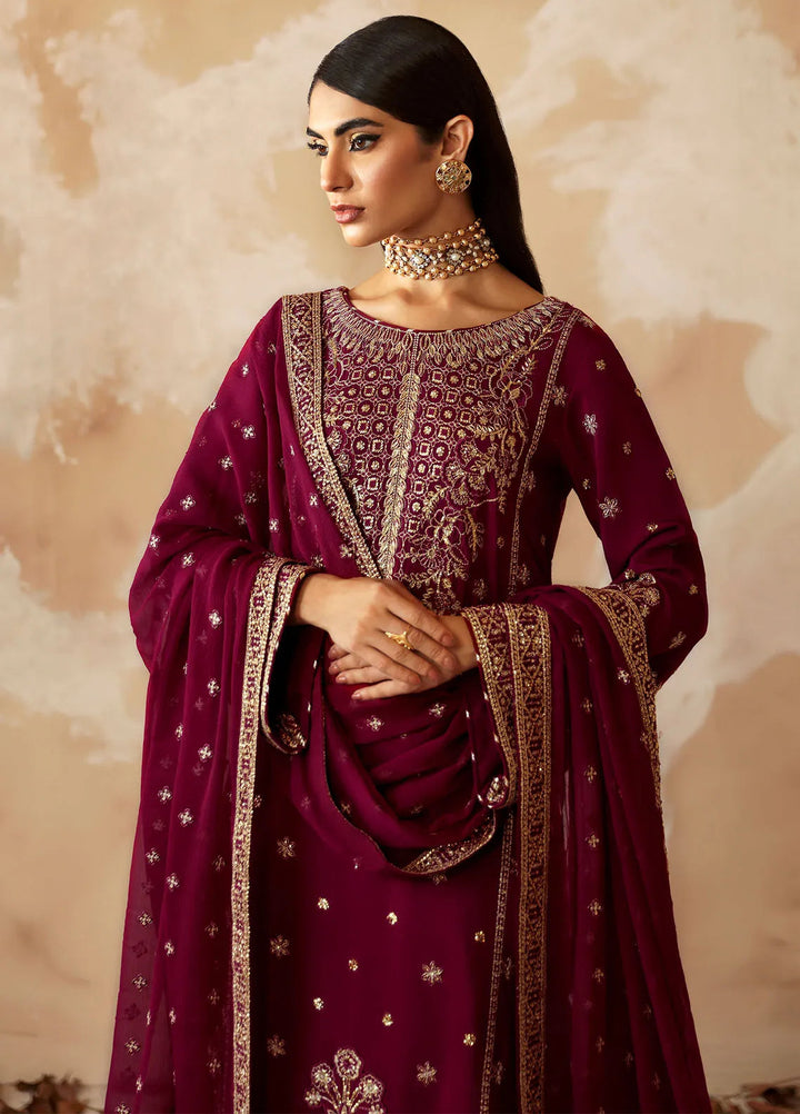 Shehrnaaz By Gulaal Embroidered Silk Suit Unstitched 3 Piece GL24SR GL-SD-24-01 Ramail - Formal Collection