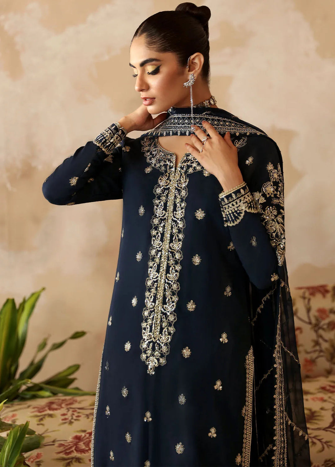 Shehrnaaz By Gulaal Embroidered Silk Suit Unstitched 3 Piece GL24SR GL-SD-24-02 Leelah - Formal Collection