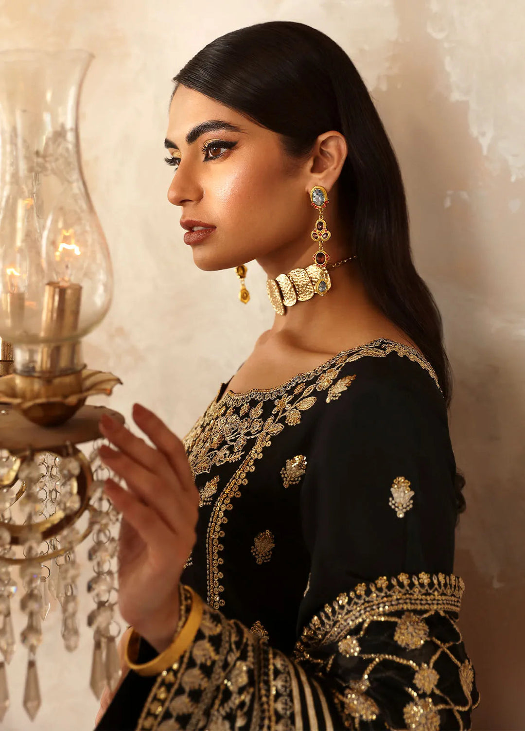 Shehrnaaz By Gulaal Embroidered Silk Suit Unstitched 3 Piece GL24SR GL-SD-24-03 Inaara - Formal Collection