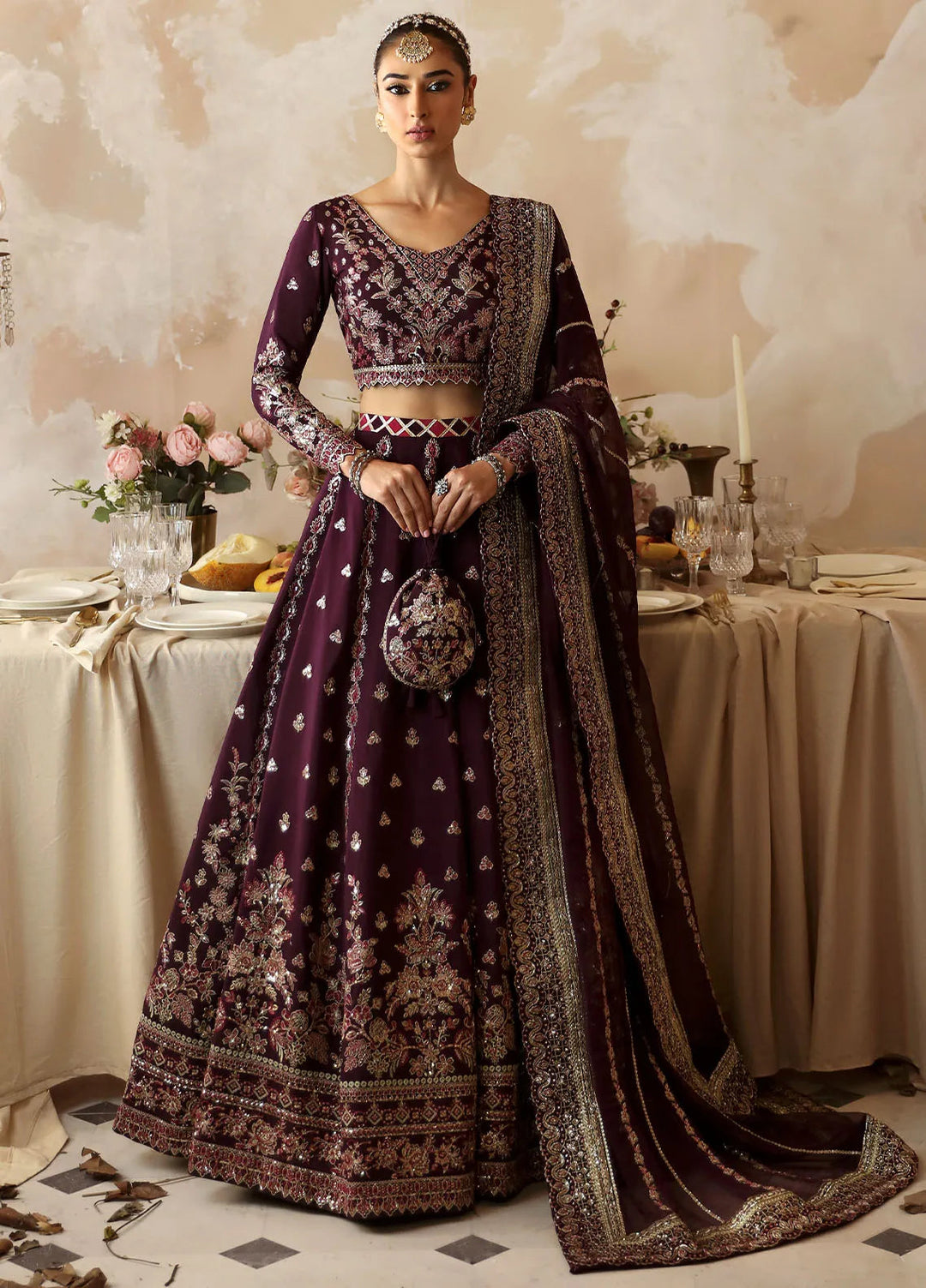 Shehrnaaz By Gulaal Embroidered Silk Suit Unstitched 3 Piece GL24SR GL-SD-24-05 Jahaan - Formal Collection