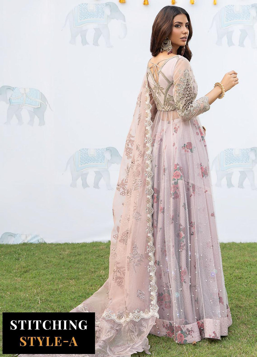 Shendi By Iznik Embroidered Net Suits Unstitched 4 Piece IZ23SH ISC 01 Saahira - Luxury Collection