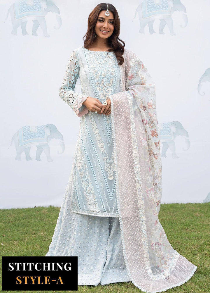 Shendi By Iznik Embroidered Chiffon Suits Unstitched 3 Piece IZ23SH ISC 02 Feroza - Luxury Collection