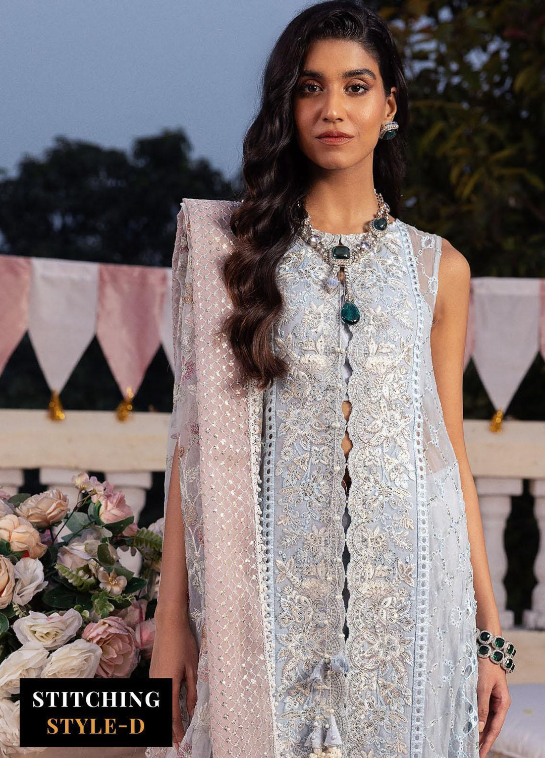 Shendi By Iznik Embroidered Chiffon Suits Unstitched 3 Piece IZ23SH ISC 02 Feroza - Luxury Collection