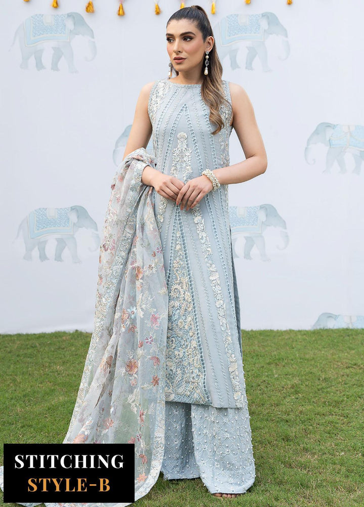 Shendi By Iznik Embroidered Chiffon Suits Unstitched 3 Piece IZ23SH ISC 02 Feroza - Luxury Collection