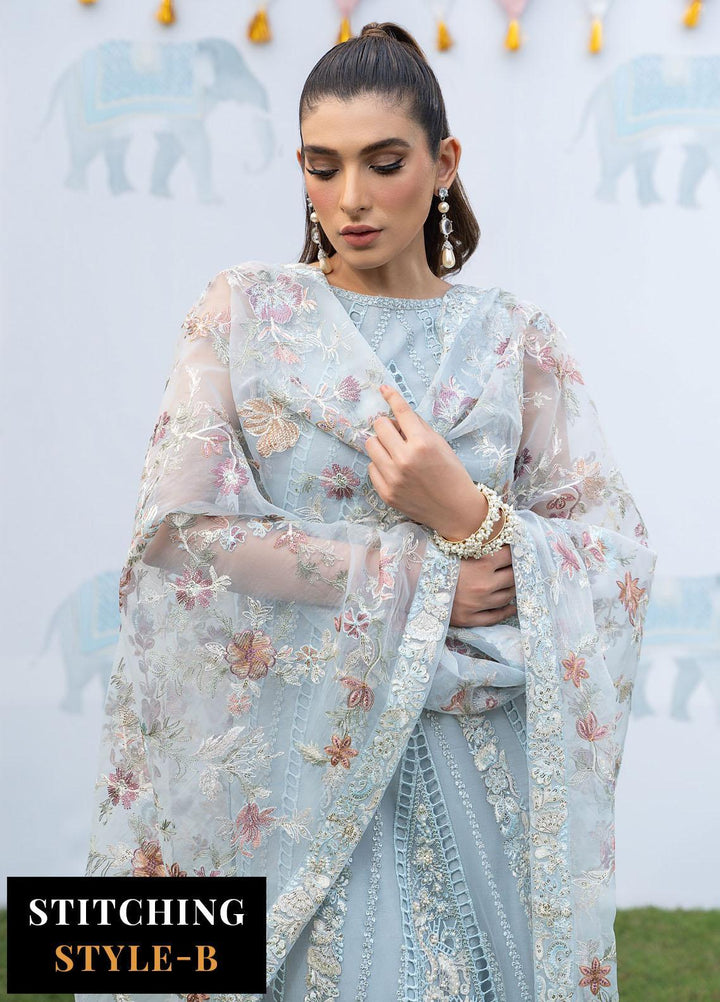 Shendi By Iznik Embroidered Chiffon Suits Unstitched 3 Piece IZ23SH ISC 02 Feroza - Luxury Collection