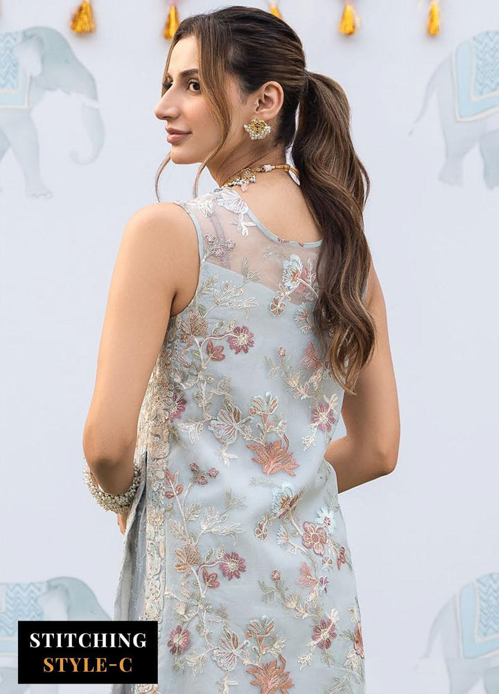 Shendi By Iznik Embroidered Chiffon Suits Unstitched 3 Piece IZ23SH ISC 02 Feroza - Luxury Collection