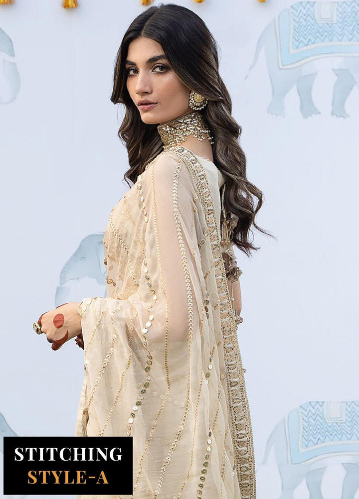 Shendi By Iznik Embroidered Chiffon Suits Unstitched 3 Piece IZ23SH ISC 03 Maiyaa - Luxury Collection