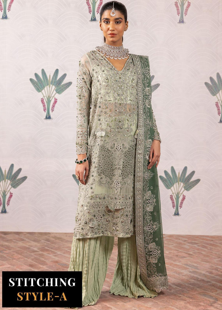 Shendi By Iznik Embroidered Chiffon Suits Unstitched 3 Piece IZ23SH ISC 06 Tehar - Luxury Collection