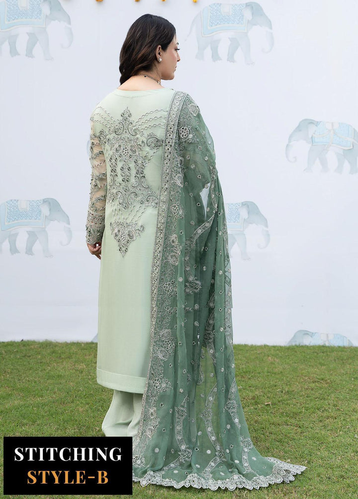 Shendi By Iznik Embroidered Chiffon Suits Unstitched 3 Piece IZ23SH ISC 06 Tehar - Luxury Collection