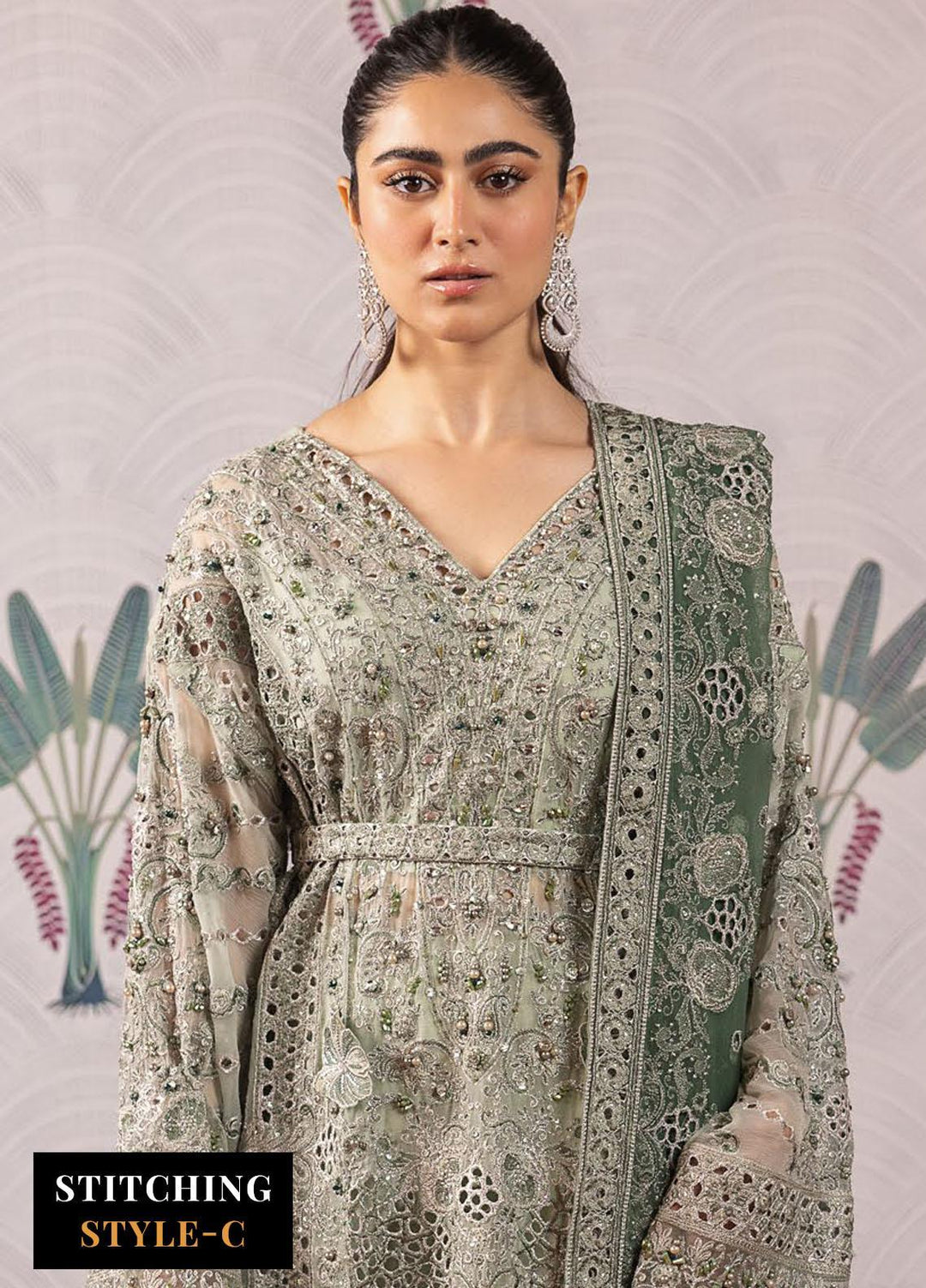 Shendi By Iznik Embroidered Chiffon Suits Unstitched 3 Piece IZ23SH ISC 06 Tehar - Luxury Collection