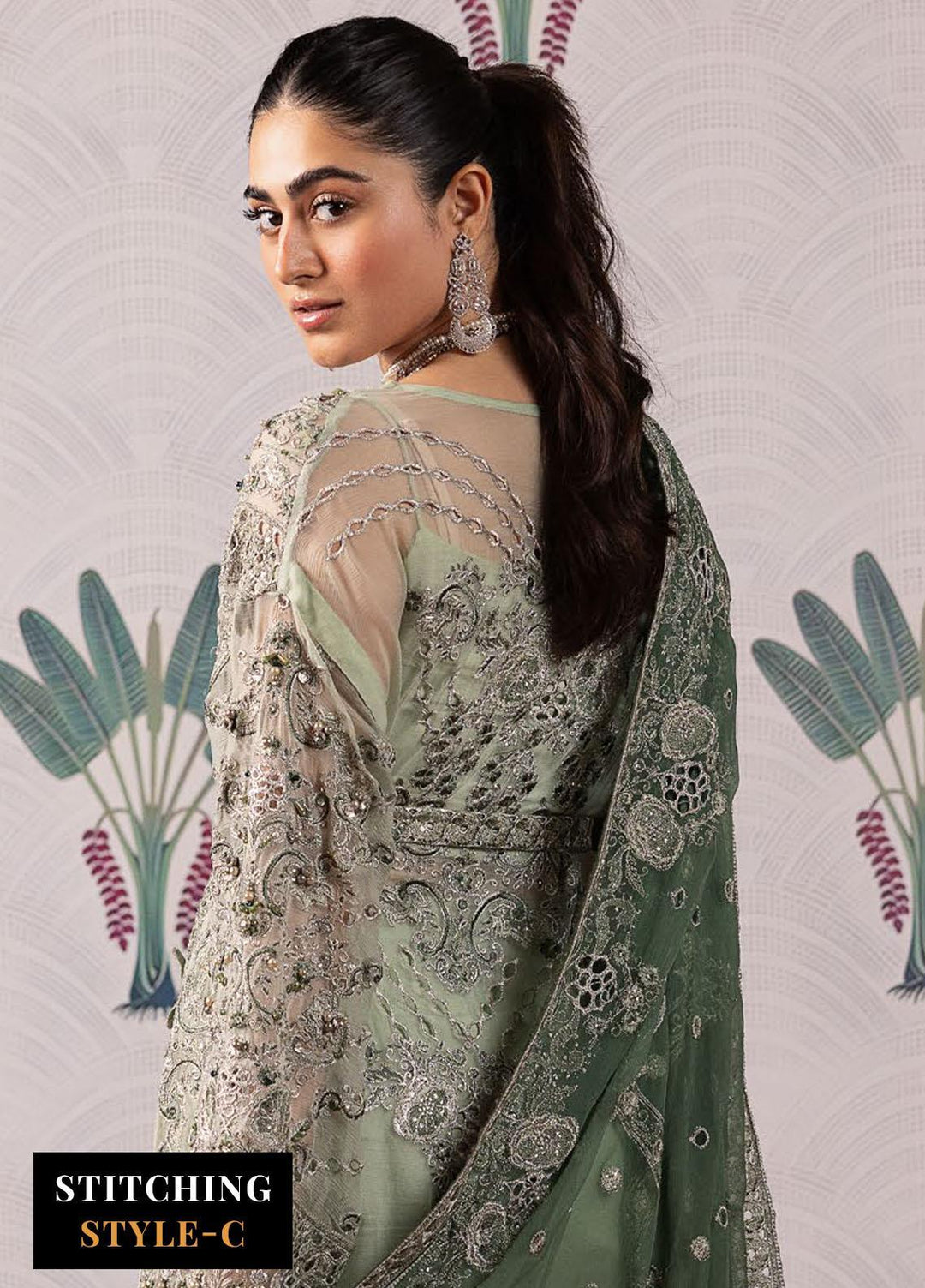 Shendi By Iznik Embroidered Chiffon Suits Unstitched 3 Piece IZ23SH ISC 06 Tehar - Luxury Collection