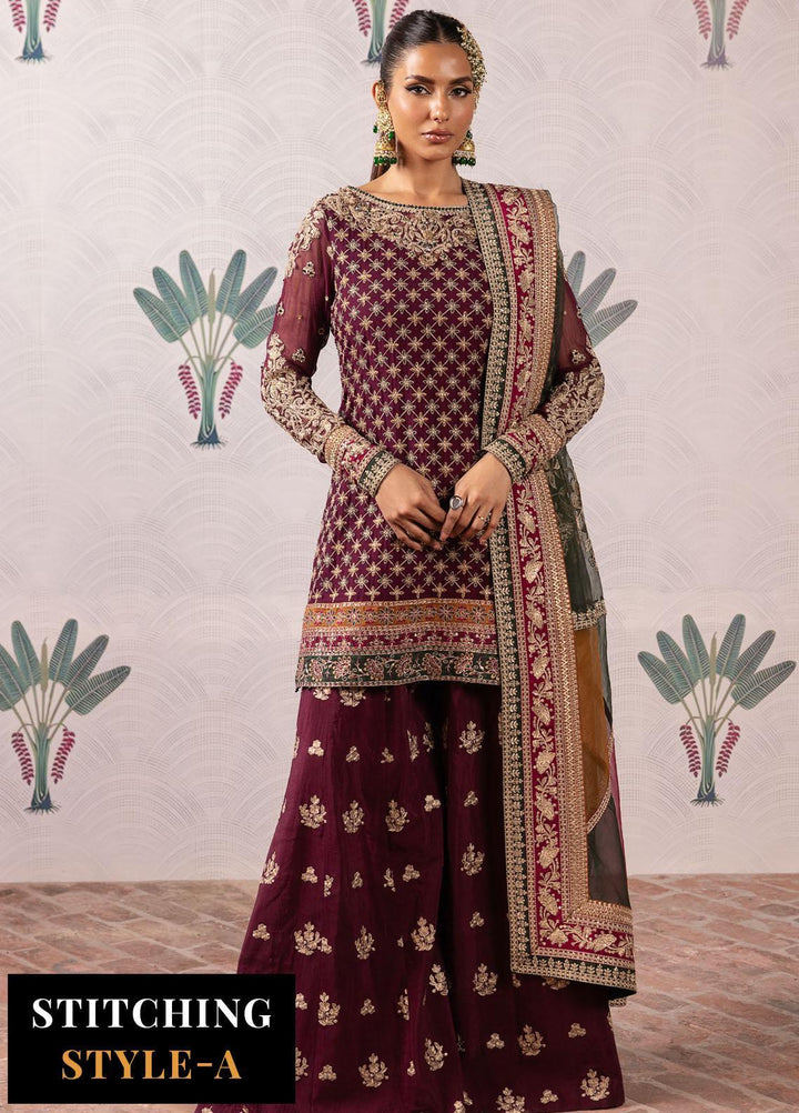 Shendi By Iznik Embroidered Chiffon Suits Unstitched 3 Piece IZ23SH ISC 07 Naurataan - Luxury Collection