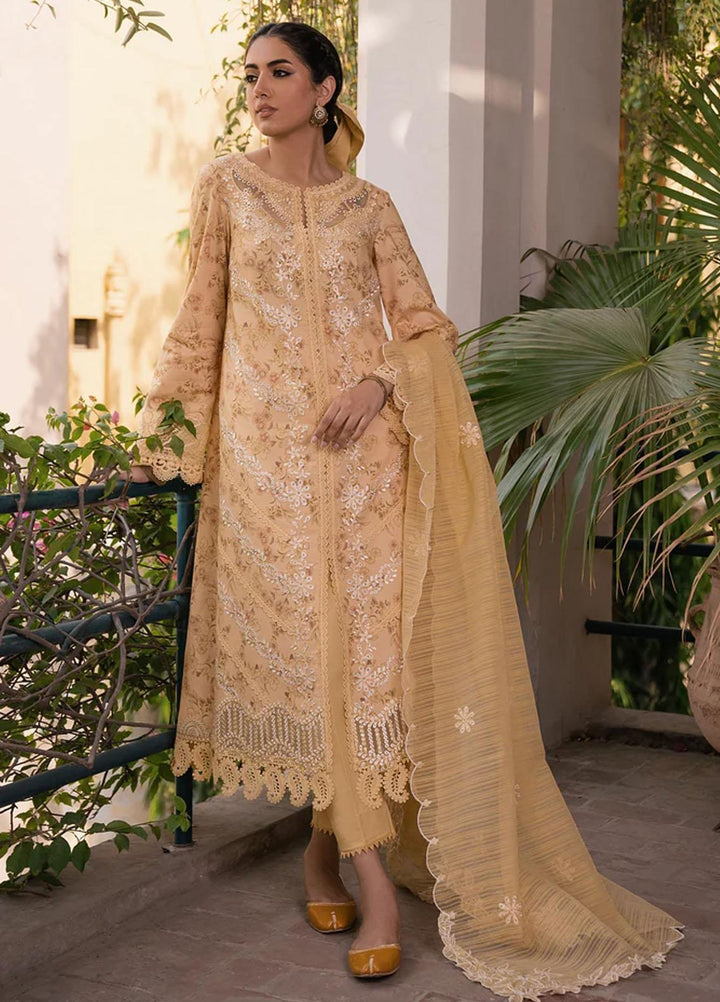Shezlin By Aabyaan Embroidered Chikankari Suits Unstitched 3 Piece ABY23S AC-01 Raiya - Summer Collection