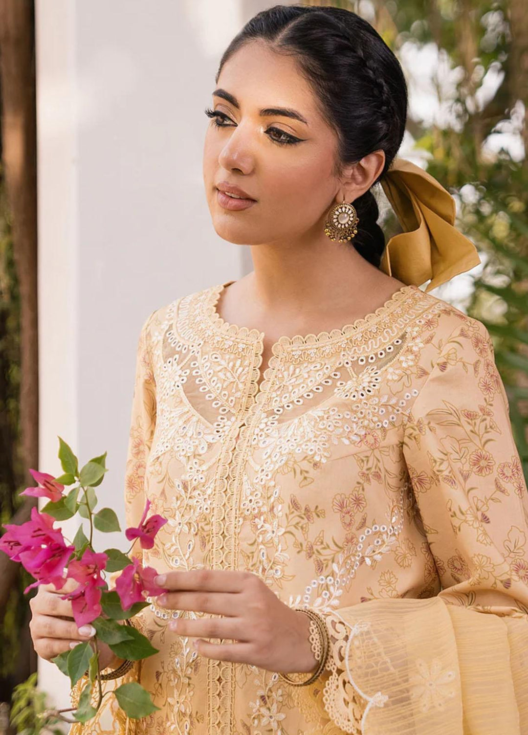 Shezlin By Aabyaan Embroidered Chikankari Suits Unstitched 3 Piece ABY23S AC-01 Raiya - Summer Collection