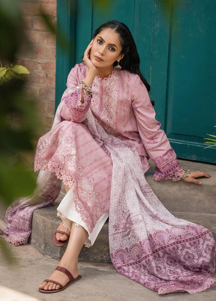 Shezlin By Aabyaan Embroidered Chikankari Suits Unstitched 3 Piece ABY23S AC-03 Neeshay - Summer Collection